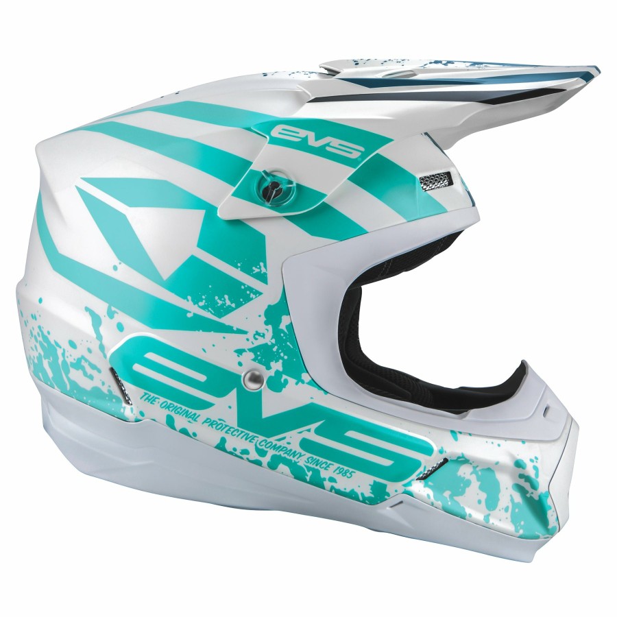 Moto EVS Sports Helmets | T5 Helmet - Grappler Matte White