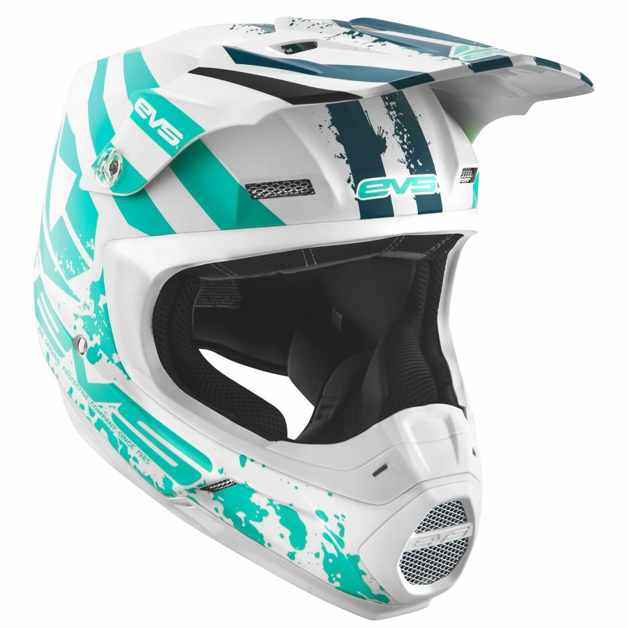 Moto EVS Sports Helmets | T5 Helmet - Grappler Matte White