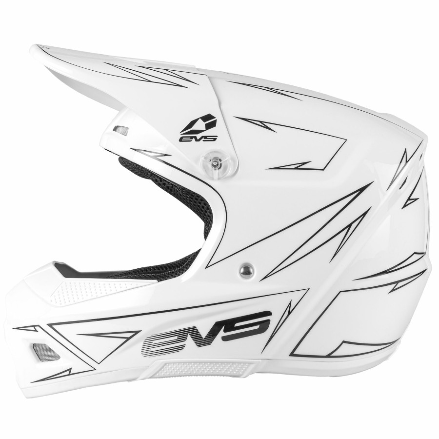 Moto EVS Sports Helmets | T3 Youth Helmet - Pinner White