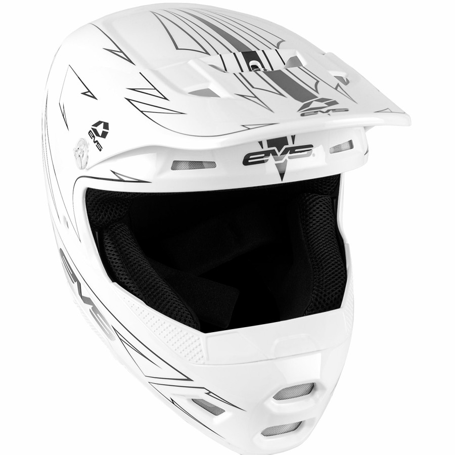 Moto EVS Sports Helmets | T3 Youth Helmet - Pinner White