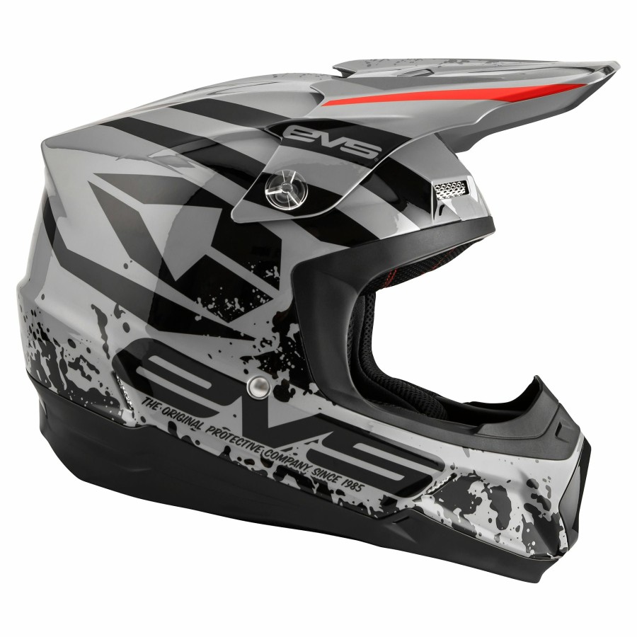 Moto EVS Sports Helmets | T5 Helmet - Grappler Grey