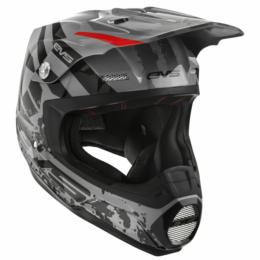 Moto EVS Sports Helmets | T5 Helmet - Grappler Grey