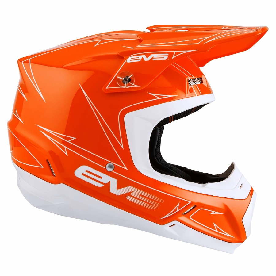 Moto EVS Sports Helmets | T5 Helmet - Pinner Orange