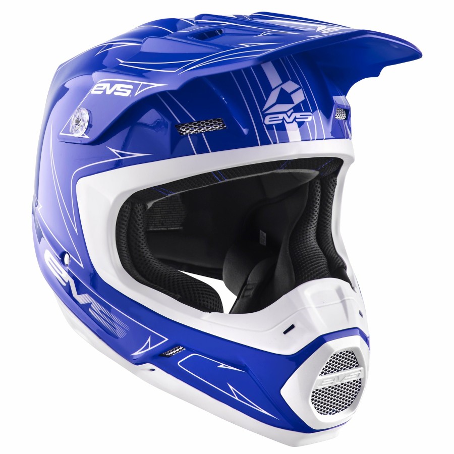 Moto EVS Sports Helmets | T5 Helmet - Pinner Blue