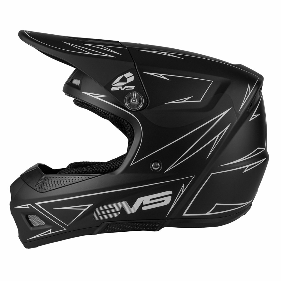 Moto EVS Sports Helmets | T3 Youth Helmet - Pinner Matte Black