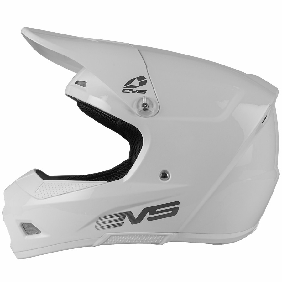 Moto EVS Sports Helmets | T3 Youth Helmet - Solid White